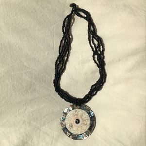 shell mosaic necklace